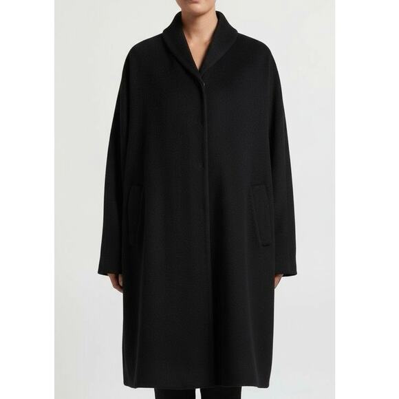 Rundholz Black Label Oversized Coat Medium Wool Blend Architectural Minimalist - Picture 2 of 16